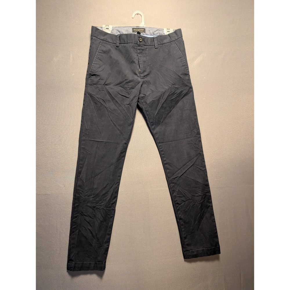 Banana Republic Fulton Skinny Chino Pants Mens 31x32 Black Tailoring Performance